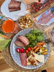 Mediterranean keto breakfast - real food.